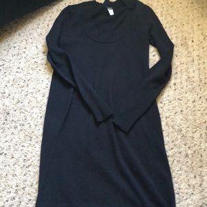 Black long sleeve Jcrew sweater dress